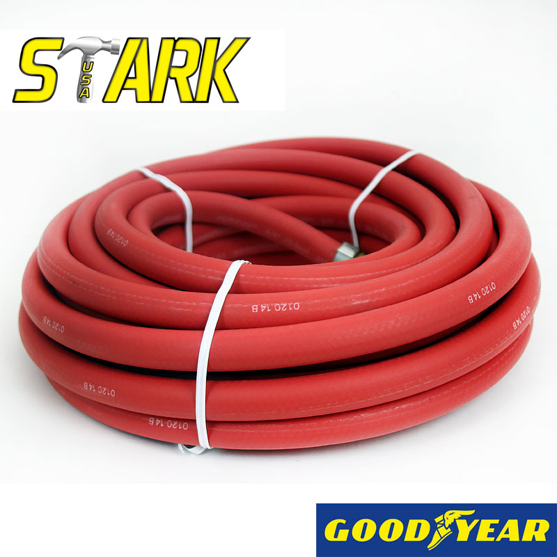 5/8" x 50' GOODYEAR RED RUBBER WATER HOSE